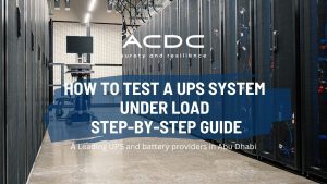 How to Test a UPS System Under Load.Step-by-Step Guide
